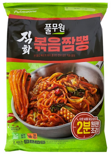 풀무원 직화 볶음 짬뽕 2인분 406.8g, 1개