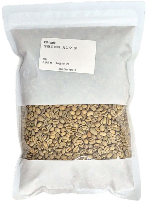 에센티아팩토리 뉴크롭 에티오피아 시다모 G4 생두 1kg, 1개