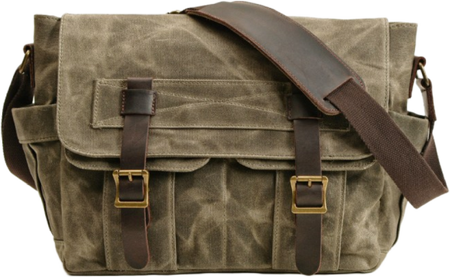 LOHA 남성 빈티지 크로스백 메신저백 캔버스 소가죽 M9726