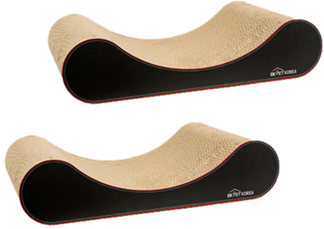 오케이펫코리아 바디필로우 스크래쳐 평판형, 혼합색상, 2개