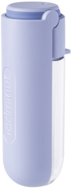 리치독스 반려동물 휴대용 접이식 물병 420ml, 바이올렛, 1개