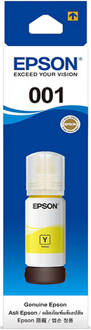 엡손 001 잉크 Epson 001 T03Y 14150 L4150 L4160 L6160 L6170 L6190 L6191 L4260 L4266 L6270 L6290 인쇄기잉크, 1개, Epson 001 Yellow/노랑 잉크