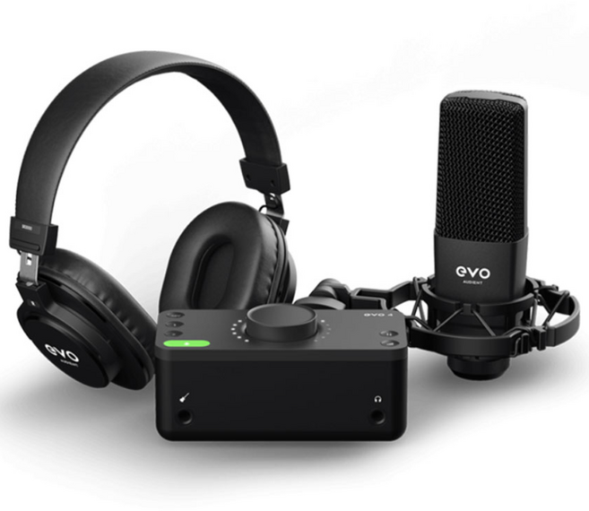 AUDIENT EVO SRB 오디언트 이보 에보 4 번들 인터넷 방송 홈 레코딩 팝필터 롱 스탠드 패키지, EVO SRB 스튜디오 패키지+팝필터+롱 스탠드