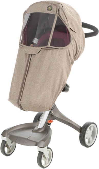 맘네스트 스토케 익스플로리 유모차 전용 방한 방풍 손잡이 바퀴커버 유모차방한/방풍커버, 익스-4계절-베이지멜란지, 1개