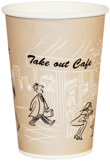 일회용 종이컵 / 친환경 천연펄프, 13온스 (거리), 1개