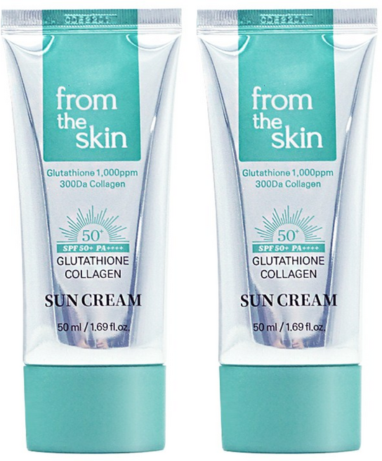 프롬더스킨 글루타치온 콜라겐 선크림, 2개, 50ml