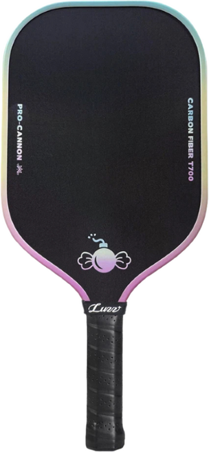 Luzz Pickleball 피클볼 패들 Cannon 캐논 패들 T700 탄소 섬유 마찰 표면 열성형 처리, 1개, CANNON-CANDY