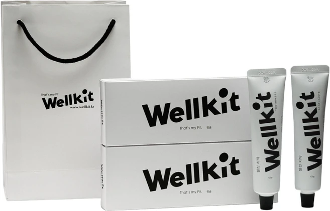 [Wellkit] 웰킷 구강관리 선물세트 웰킷 덴탈 셋트 선물용 칫솔 치약 셋트 치석케어 치석제거, 1개 - 쿠팡