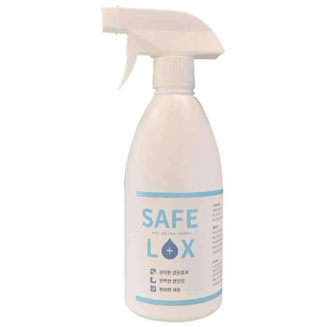 세이프록스 당일발송 바이러스 테스트 보유 99.9% 뿌리는 소독제 살균소독제 올인원소독제 국민소독제, 1개, 500ml