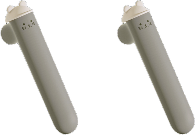 제이로이 소프트쉴드 실리콘 문손잡이 보호 쿠션 커버 문콕방지 안전, 그레이 1p+그레이 1p