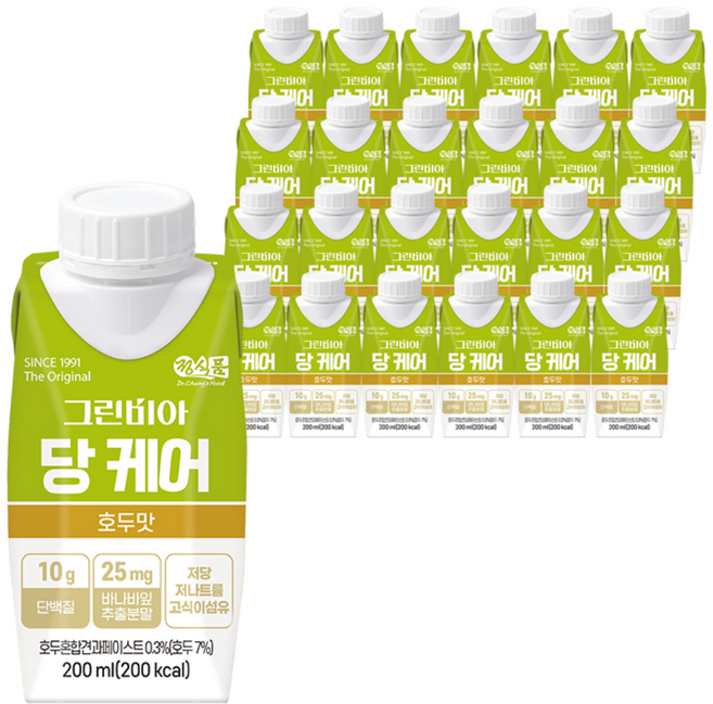 그린비아 당 케어 (호두맛) 호두맛 모음, 18개, 200ml