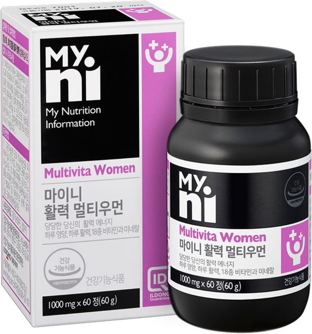 Myni 女性綜合維他命礦物質保健錠, 60顆, 1罐