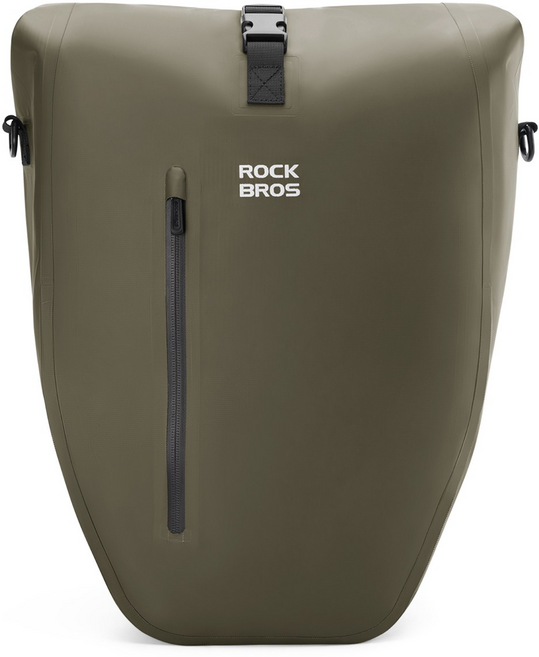 자전거 짐가방 패니어 방수 사이드백 여행용, 올리브 그린, 1개