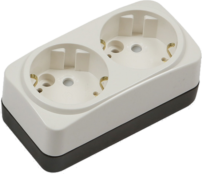 써보니 노출 2구 콘센트, 1개