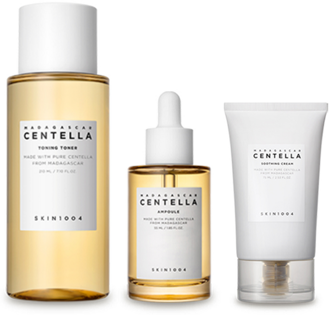 스킨1004 마다가스카르 센텔라 토닝 토너 + 앰플 + 수딩크림 (3종), 1개