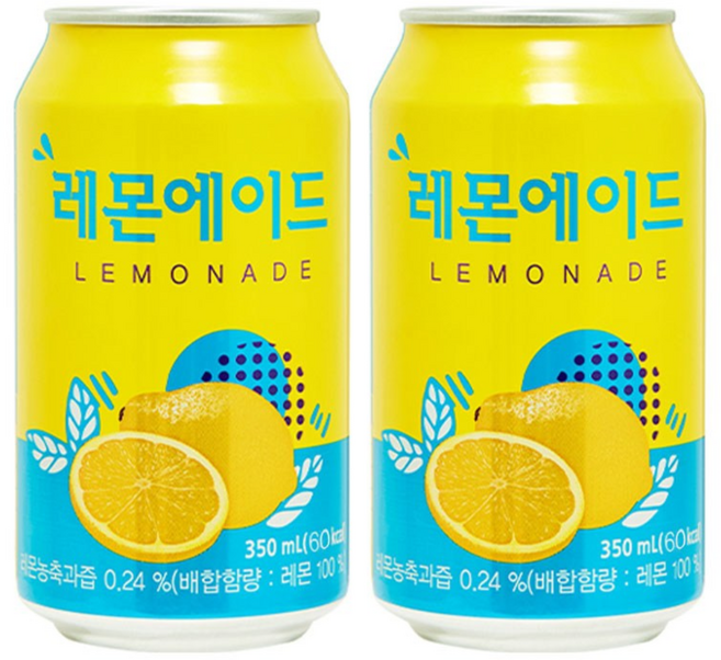 레몬에이드 350mlX24캔, 350ml, 24개