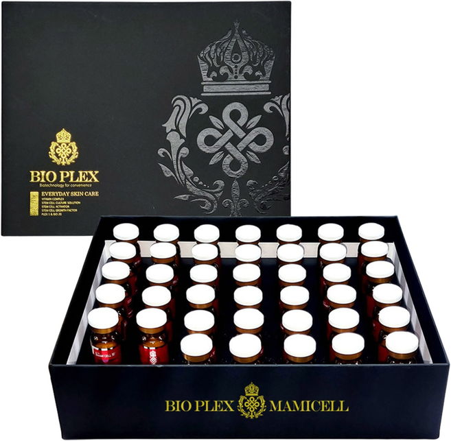 [본사) ( 2026년03월생산) 마미셀 40P 사은품(앰플*2개+쥬쥬*1) 바이오플렉스 인체제대혈 세포배양액 50 000ppm 젊어지는 수분 앰플 모공 미백 피부탄력 6ml, 40개