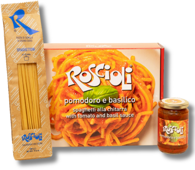 로숄리 이탈리아산 100% 밀키트 토마토 & 바질 소스 1병 + 파스타 면 1팩 Roscioli Meal Kit Tomato & Basil / 선물용 패키지