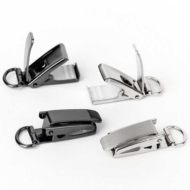 스톤핏 강력 이중 퍼터키퍼 집게 멜빵 서스팬더 클립 부자재 5개 세트 10mm, 실버