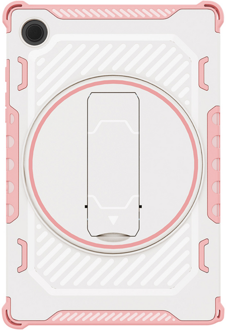 스냅케이스 매머드아머 태블릿 케이스 회전 거치대, 핑크화이트, 1개