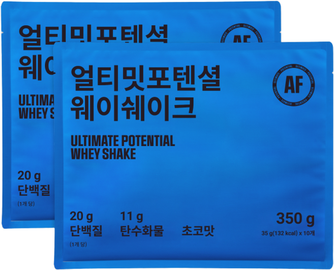 얼티밋포텐셜 웨이 WHEY WPI 프로틴 단백질쉐이크 헬스 단백질보충제 분말, 350g, 2개