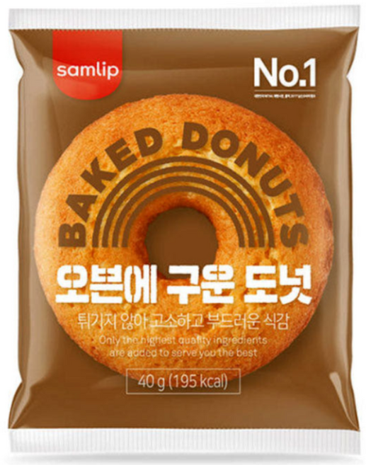 삼립 오븐에 구운도넛, 40g, 50개