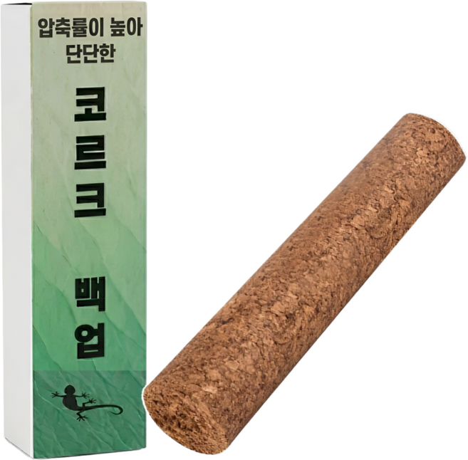 필핏 천연 코르크 크리스티드 게코 파충류 백업 20cm, 1개