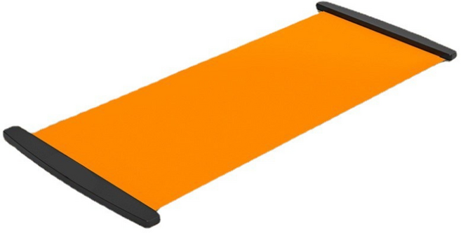 [밤샘운동가능] 쿵쿵거림 없는 유산소 홈트 슬라이딩 매트 (전용 덧신 증정), 1개, 오랜지