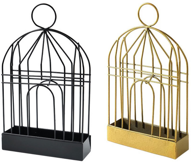 비비드 벌브 빈티지 모기향 거치대 홀더 레트로 2개 세트, 골드+블랙