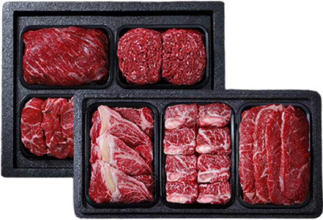 일정한 산지 암소 암돼지 혼합세트 모음, 1박스