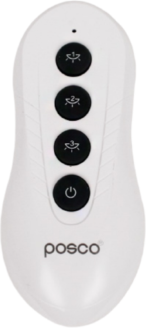 POSCO 무선리모컨 LED조명 1구 2구 3구 겸용 리모컨 무선스위치 조명용, 1개