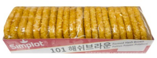 심플로트 해쉬브라운 냉동, 64g, 20개