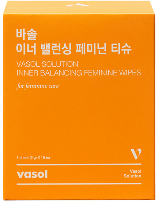 바솔 이너밸런싱 페미닌티슈 (15매), 1개, 75g