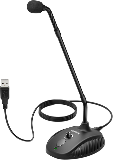 피파인 유선 구즈넥 마이크, K052, 블랙