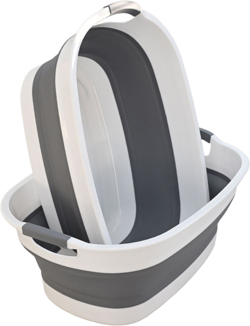 특대형 접이식 큰 대야 욕실 세수 목욕 강아지 고양이 반려견 고무 다라 세탁실 청소, 그레이, 1개