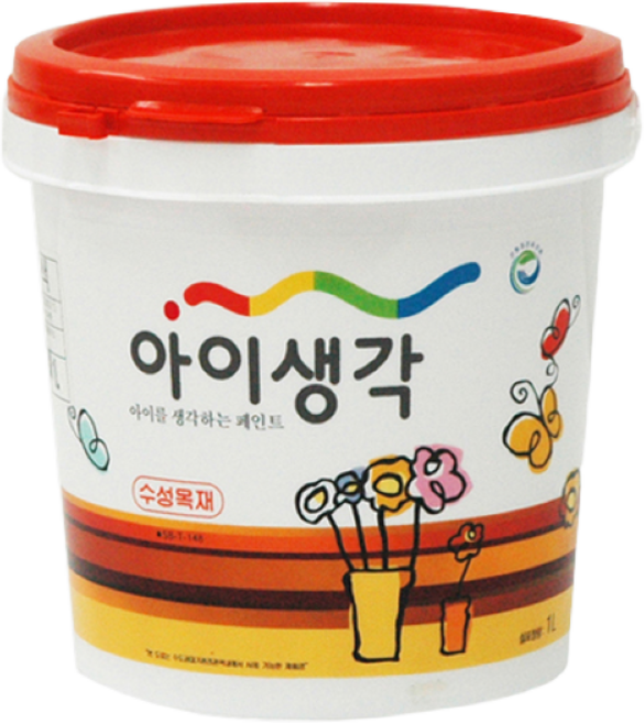 삼화페인트 아이생각 수성목재 친환경 수성페인트 4L 반광, 0001A, 1개