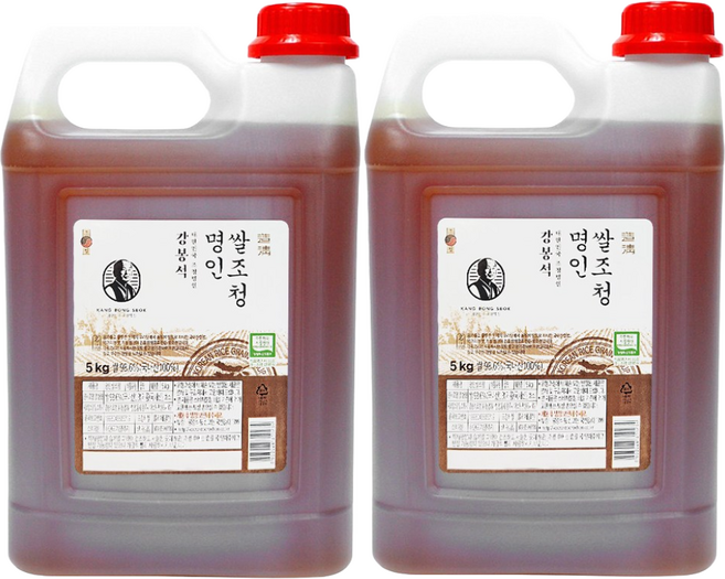 강봉석 국내산 대한민국 명인 쌀조청, 2개, 5kg
