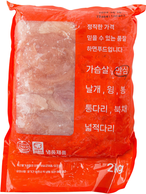 HF 국내산 냉동 닭안심, 1개, 2kg