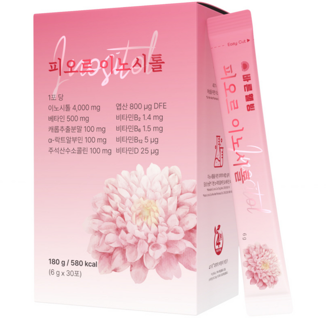 바른웰빙 피오르 이노시톨 알파락트알부민 베타인 엽산, 1개, 30회분