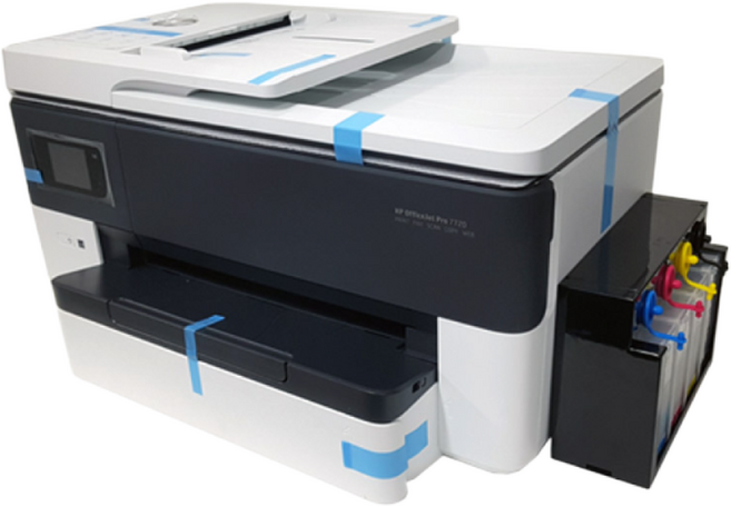 무한잉크 대용량 1400ml 오피스젯 프로 7720 무한 잉크젯 복합기 hp7510후속 모델 hp7110 프린터 삼성 sl j2920 프린터 대체 가능 모델, 4.HP7720특허무한잉크안료1400ML