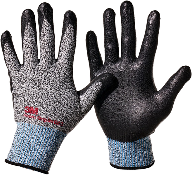 3M 슈퍼그립 노컷3 절단 잘림 베임방지 NBR 코팅 CUT3 안전장갑, 1개