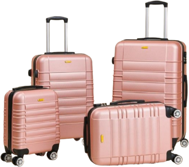 캐리버디 캐리어 하드형 여행가방 세트 16 20 24 28인치 로즈골드핑크 4종