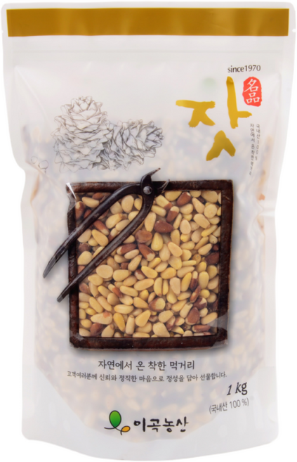 25년 햇잣 가평잣 이곡농산 국내산100% 가평특산품 1kg 황잣 지퍼백, 1개, 1k지퍼백 황잣