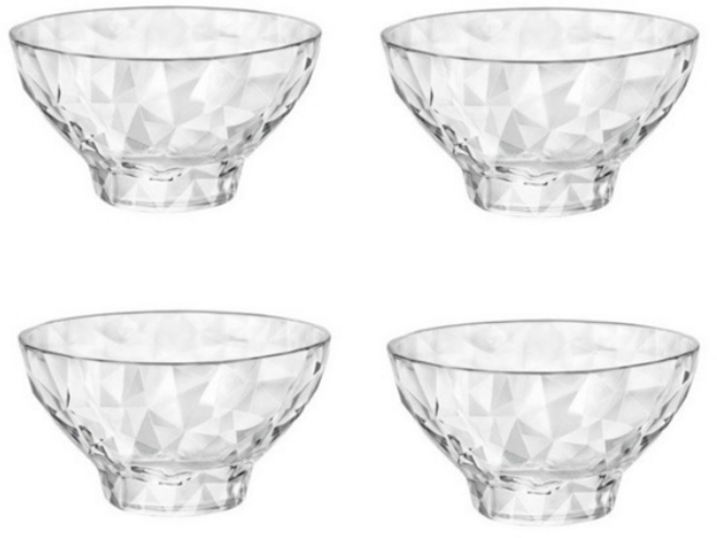 보르미올리 다이아몬드(미니) 디저트볼(220ml) 4개, 색상, 1개