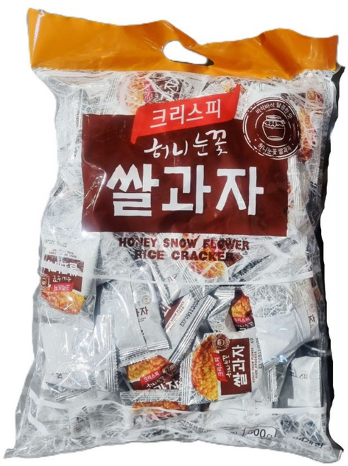 크리스피 허니 눈꽃 쌀과자, 600g, 3개