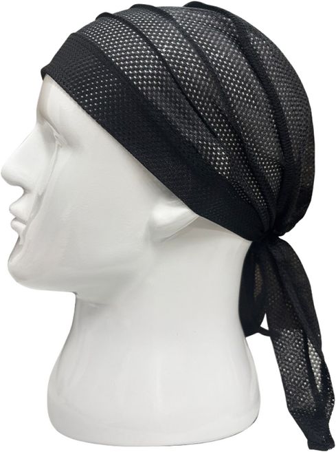 BMT 올메쉬 쿨링 두건 위생모 번들구성, 2개, 블랙