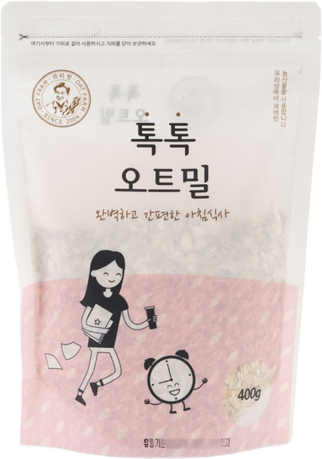 톡톡 오트밀 400g 1봉 (국산 귀리), 1개