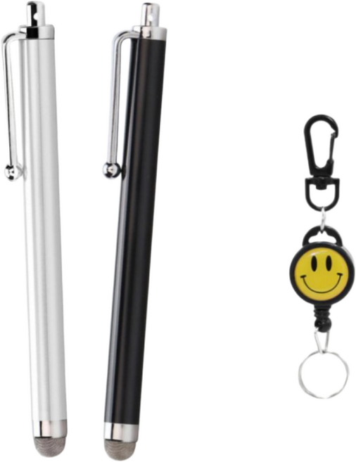 린델 정전식 터치펜 스마트폰 릴홀더 포함 산행 라이더 택배 라이더기기, 블랙+릴홀더, 1개