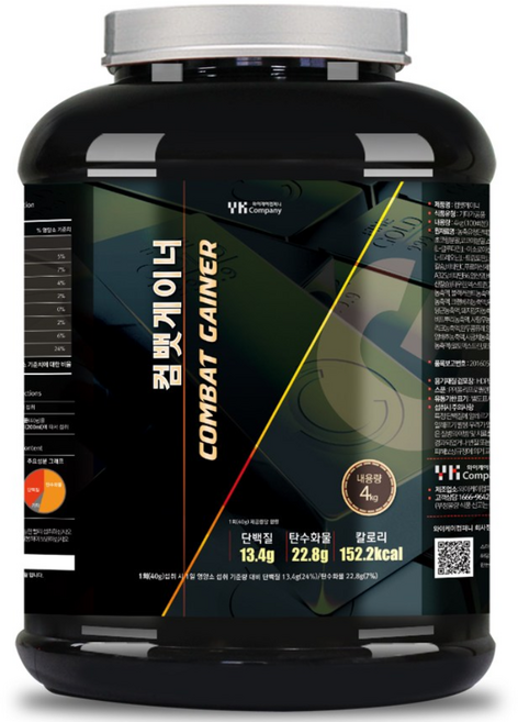 단백질보충제 벌크업 컴뱃 게이너 4kg 대용량 프로틴 쉐이크 단백질 파우더 COMBAT GAINER, 1개