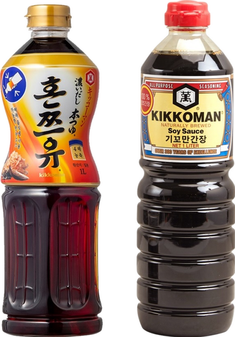 기꼬만 간장 1L + 혼쯔유 1L, 2개